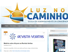 Tablet Screenshot of luznocaminho.net